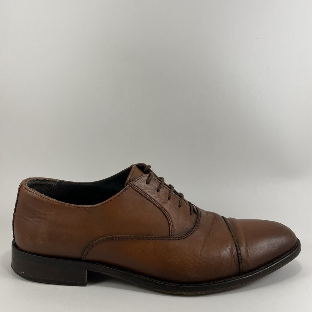 To Boot New York Brandon Captoe Oxford Mens Size 10.5 Brown Leather Dress